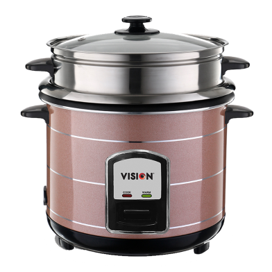Vision 3.0 Liter Rice Cooker Rel 50 05 SS Coffee (Double Pot) - 873567